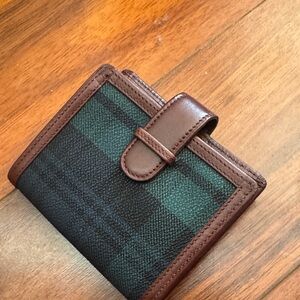 Polo Ralph Lauren plaid black watch tartan wallet